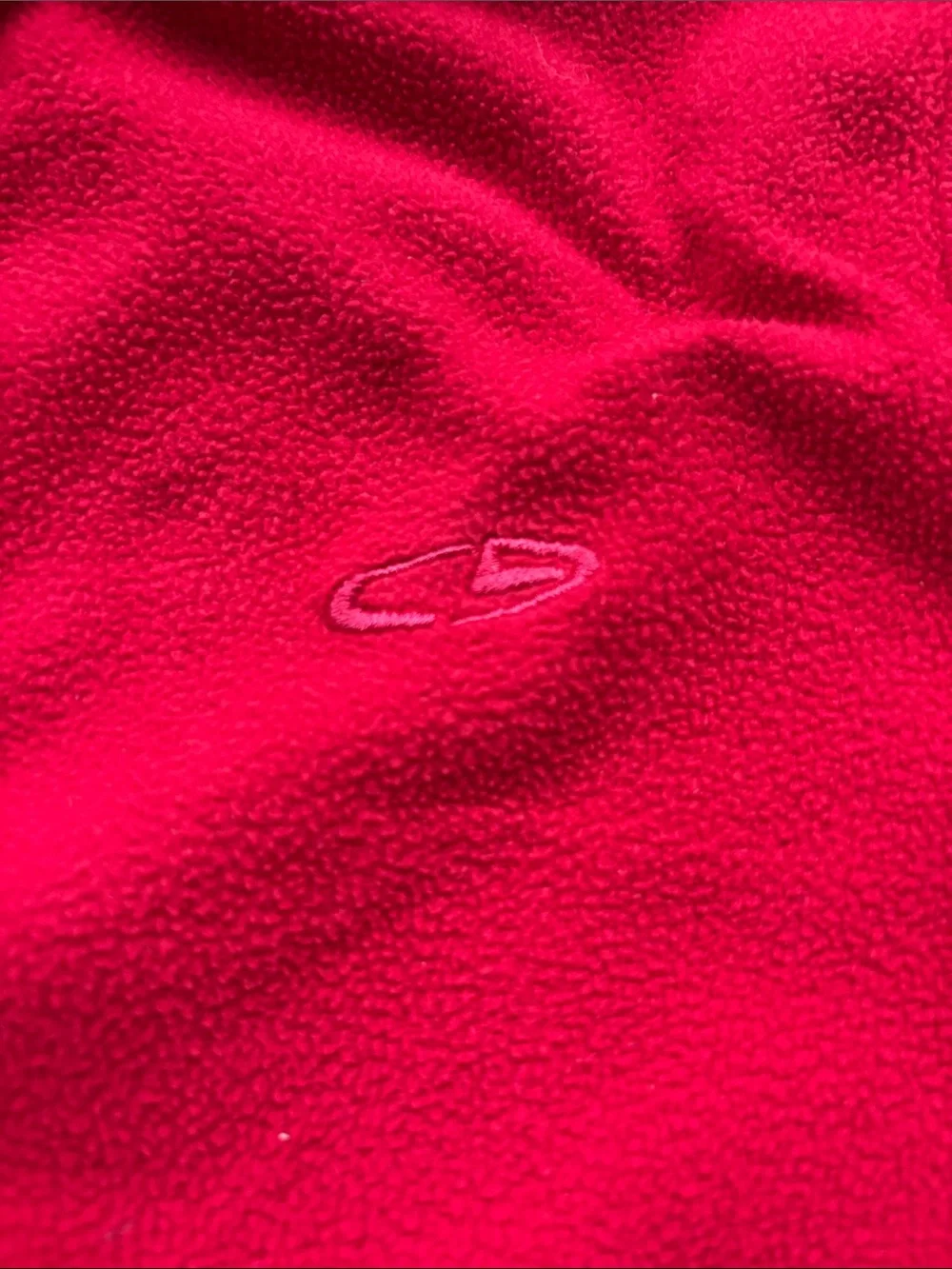 Champion Kids Red Half-Zip Fleece Sweatshirt